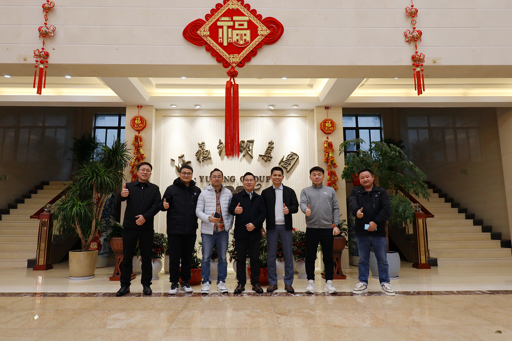 越南客户来我司参观交流 实地考察盐城项目现场